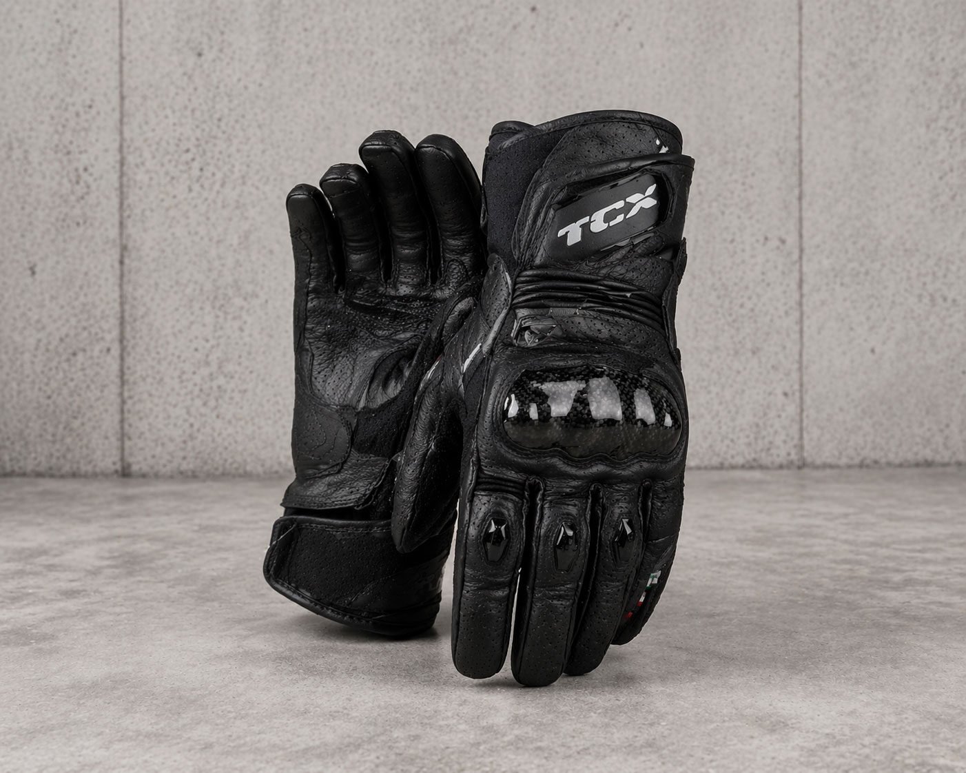Guantes de moto TCX negros
